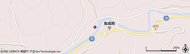 愛媛県西予市城川町魚成3322周辺の地図