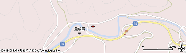 愛媛県西予市城川町魚成3637周辺の地図