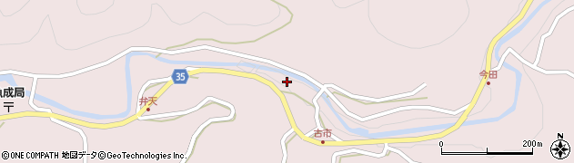 愛媛県西予市城川町魚成4580周辺の地図
