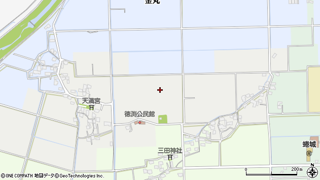 〒838-0047 福岡県朝倉市徳渕の地図