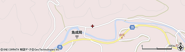 愛媛県西予市城川町魚成3605周辺の地図