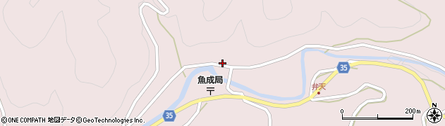 愛媛県西予市城川町魚成3615周辺の地図