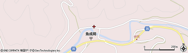 愛媛県西予市城川町魚成3617周辺の地図