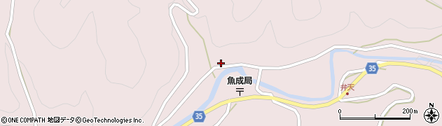愛媛県西予市城川町魚成3626周辺の地図
