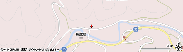 愛媛県西予市城川町魚成3611周辺の地図