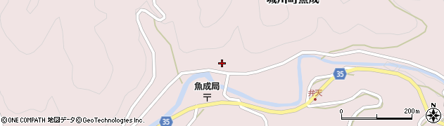 愛媛県西予市城川町魚成3614周辺の地図