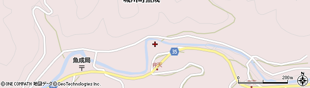 愛媛県西予市城川町魚成4266周辺の地図