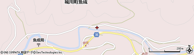 愛媛県西予市城川町魚成5197周辺の地図