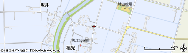 福岡県朝倉市福光129周辺の地図