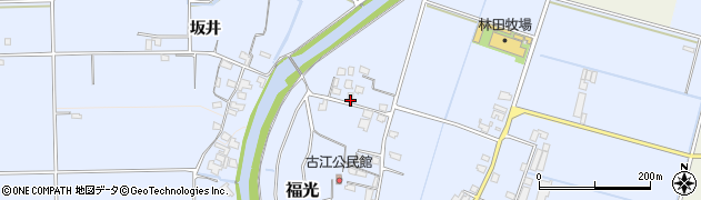 福岡県朝倉市福光124周辺の地図