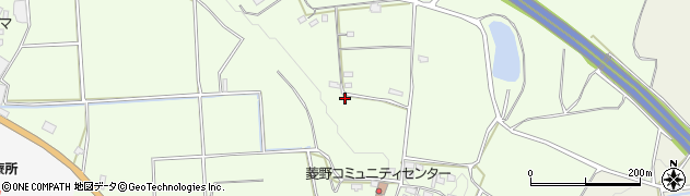 福岡県朝倉市菱野周辺の地図