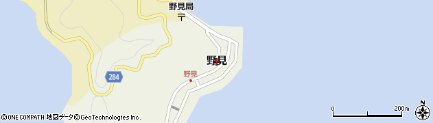 高知県須崎市野見周辺の地図