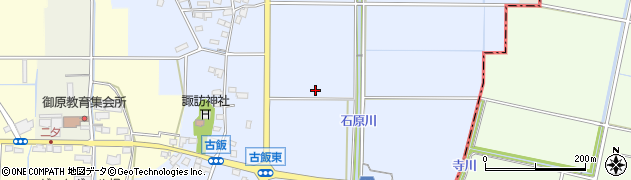 福岡県小郡市古飯周辺の地図