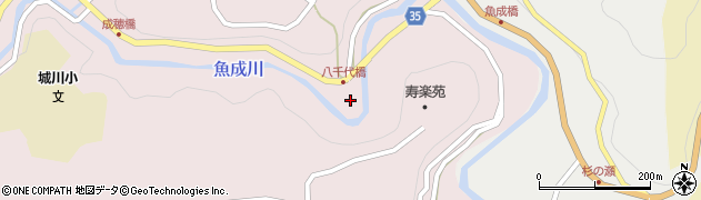 愛媛県西予市城川町魚成7075周辺の地図