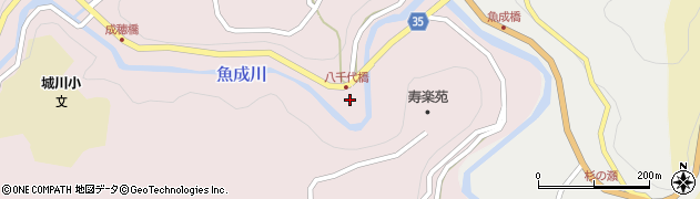 愛媛県西予市城川町魚成7083周辺の地図