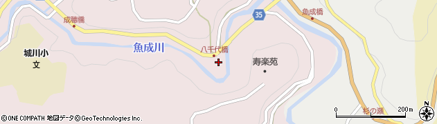 愛媛県西予市城川町魚成7073周辺の地図