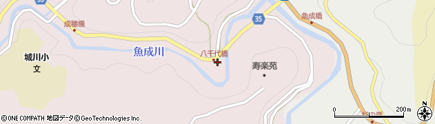 愛媛県西予市城川町魚成7072周辺の地図