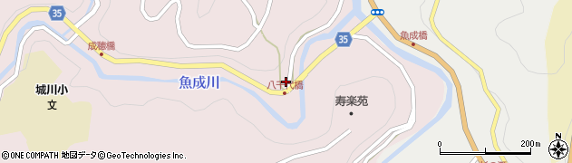 愛媛県西予市城川町魚成7088周辺の地図
