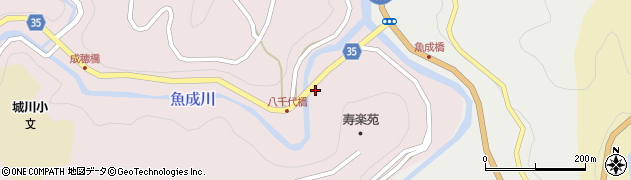 愛媛県西予市城川町魚成7034周辺の地図