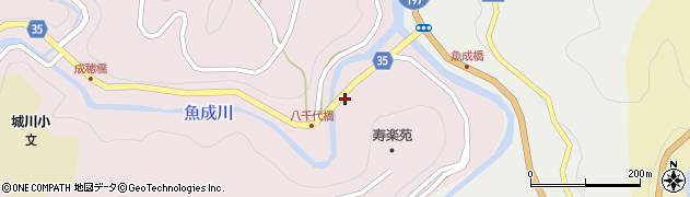 愛媛県西予市城川町魚成7032周辺の地図