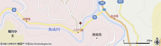 愛媛県西予市城川町魚成7069周辺の地図