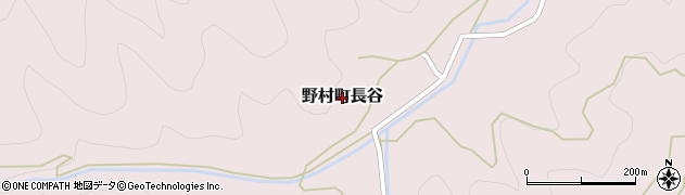 愛媛県西予市野村町長谷周辺の地図