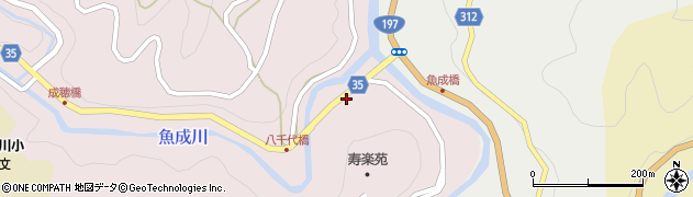 愛媛県西予市城川町魚成7039周辺の地図
