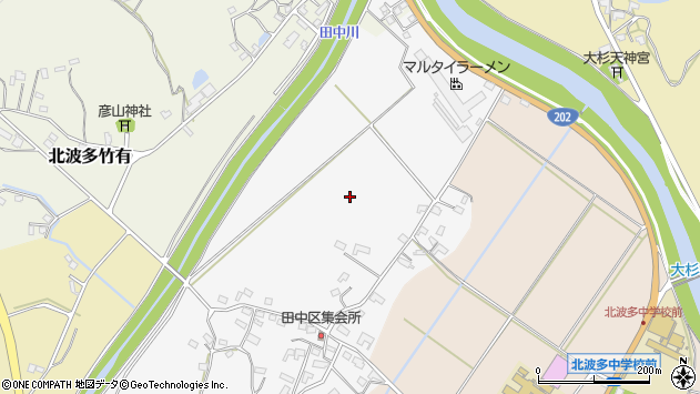 〒847-1202 佐賀県唐津市北波多田中の地図