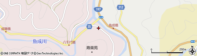 愛媛県西予市城川町魚成7011周辺の地図