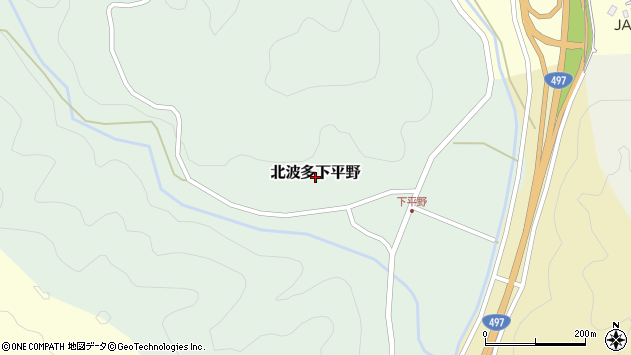 〒847-1223 佐賀県唐津市北波多下平野の地図