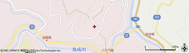 愛媛県西予市城川町魚成7176周辺の地図