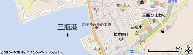 ホテルみかめ本館周辺の地図