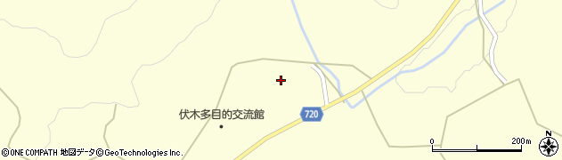大分県日田市伏木町周辺の地図