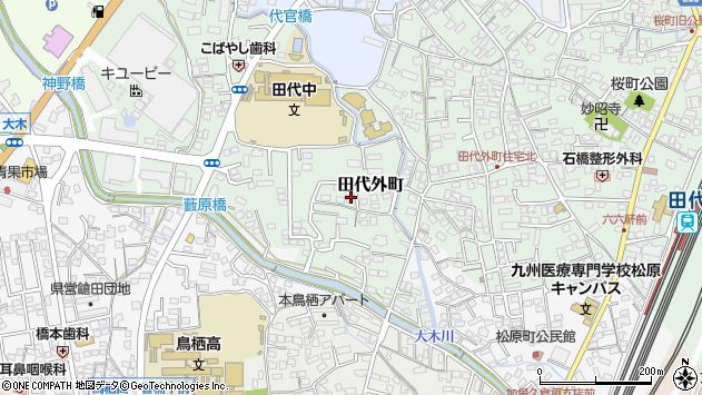〒841-0016 佐賀県鳥栖市田代外町の地図