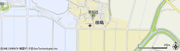 福岡県朝倉市田島167周辺の地図