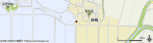 福岡県朝倉市田島157周辺の地図