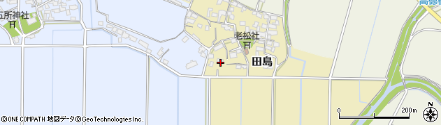 福岡県朝倉市田島214周辺の地図