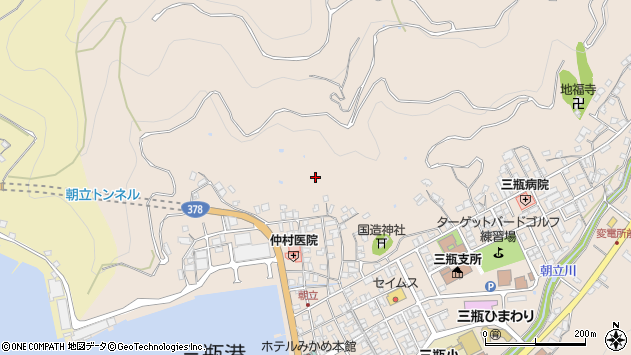 〒796-0907 愛媛県西予市三瓶町朝立の地図