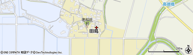 福岡県朝倉市田島179周辺の地図
