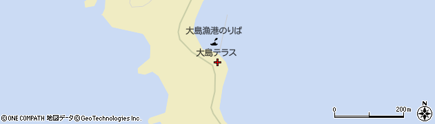大島テラス　大島交流館周辺の地図