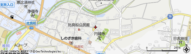 福岡県朝倉市比良松340周辺の地図