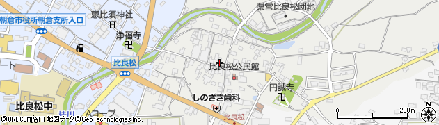 福岡県朝倉市比良松200周辺の地図