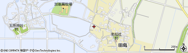 福岡県朝倉市田島217周辺の地図