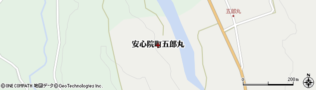 大分県宇佐市安心院町五郎丸周辺の地図