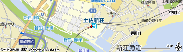 高知県須崎市周辺の地図