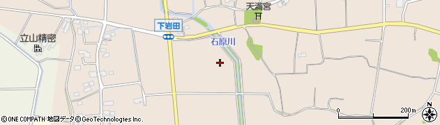 福岡県小郡市下岩田周辺の地図
