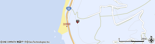 高知県奈半利町（安芸郡）甲周辺の地図