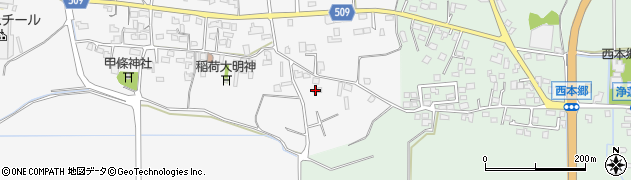福岡県三井郡大刀洗町甲条1050周辺の地図