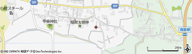 福岡県三井郡大刀洗町甲条1053周辺の地図