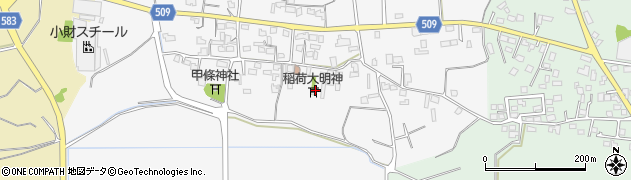 福岡県三井郡大刀洗町甲条1022周辺の地図